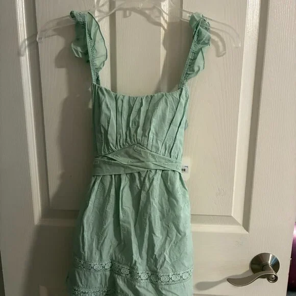 Altar'd State | Dresses | Altard State Sage Green Romper Dress | Poshmark